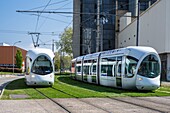 France,Rhone,Villeurbanne,La Doua campus,the tramway