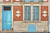 Frankreich,Meurthe et Moselle,Nancy,Fassade eines Hauses in der Straße Laxou
