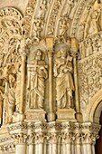Frankreich,Gironde,Bordeaux,von der UNESCO zum Weltkulturerbe erklärt,Place des Martyrs de la Resistance,Basilika Saint Seurin aus dem 11.