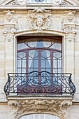 France,Meurthe et Moselle,Nancy,detail of a façade in Art Nouveau style