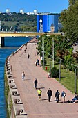 Frankreich,Seine Maritime,Rouen,das Panorama XXL am rechten Seine-Ufer