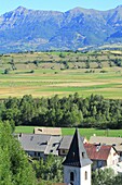 France,Hautes Alpes,Haut Champsaur,Ancelle,village Chateau d'Ancelle,Sainte Catherine church