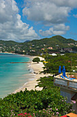 Grenada,Elevated view of Grand Anse Beach,Caribbean