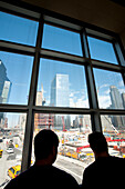 Tourists In The World Trade Center Building Site,Manhattan,New York,Usa