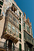 Spain,Majorca,Modernismo style architecture buildings,Palma