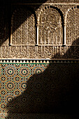 Morocco,Detail of Medersa Bou Inania,Fez