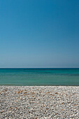 Spanien,Blick auf das Meer vom Strand Sa Caleta,Ibiza