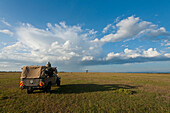 Kenya,Tourist looking at view in Ol Pejeta Conservancy,Laikipia Country