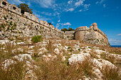 Greece,Crete,Walls of Venetian fortress,Rethymno