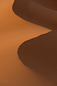 Marokko,Detail von Sanddünen in der Morgendämmerung im Erg Chebbi Gebiet, Sahara Wüste bei Merzouga