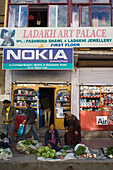 The Main Bazaar,Leh. Leh was the capital of the Himalayan kingdom of Ladakh,now the Leh District in the state of Jammu and Kashmir,India. Leh is at an altitude of 3,500 meters (11,483 ft).