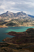 Blick auf den Zahara-Stausee. Andalusien,Spanien