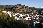 The town of Grazalema,the hub of the Sierra de Grazalema Natural Park,a Unesco Biosphere reserve since 1977. Andalucia,Spain