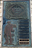 Plaque Commemorating Cowboy Champions From Bandera County. Bandera 'cowboy Capital Of The World' Is The Centre Of Texas' Dude Ranch Industry. Texas,Usa