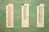 Deutschland,U-Bahn-Linienschilder,Berlin