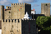 Portugal,Estremadura Province,Obidos is a 12th CE romantic medieval village with a castle and rampart walls,Obidos