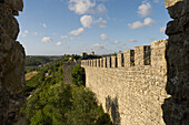 Portugal,Estremadura Province,Obidos is a 12th CE romantic medieval village with a castle and rampart walls,Obidos