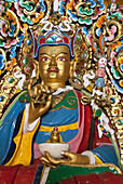 India,West Sikkim,Statue of Guru Rinpoche (Padmasambhava) at Old Ralang Gompa. It was built in 1768. The monastery belongs of to Karma Kagyu sect,Rabon (Ravangla)