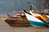 India,Fishing Boat At Sunset On Palolem Beach,Goa
