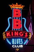 USA,Tennessee,Neon lights in Beale Street,Memphis