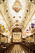 USA,Louisiana,French Quarter,New Orleans,Interior of St Louis Cathedral in Jackson Square