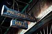 USA,Louisiana,French Quarter,New Orleans,historic jazz venue,Preservation Hall