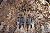 Spain,Interior of Sagrada Familia church,Barcelona