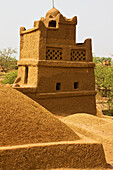 Niger,Zentralniger,Region Tahoa,Traditionelle Moschee aus Lehmziegeln,Dorf Yaama