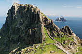 Blick auf Little Skellig von Skellig Michael,Skellig Islands,County Kerry,Irland,UK