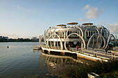 Vietnam,Futuristic Restaurant On Perfume River,Hue