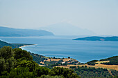 Griechenland,Blick über die Küste des Mittelmeers,Chalkidiki