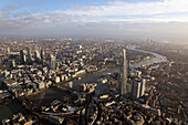 UK,Elevated view of central London,England