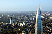 UK,England,Aerial view of Shard,London