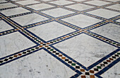 Marokko,Bahia Palace,Marrakesch,Mosaikfliesenboden im Palais Bahia