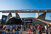 Spain,Parc del Forum,Barcelona,Crowd in front of a stage at Primavera Sound music festival