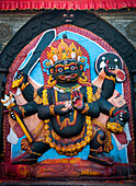 Religiöses Flachrelief,Kathmandu,Boudhanath,Nepal