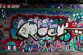 Graffiti-Tunnel in der Leake Street, Lambeth, London, England, Großbritannien