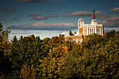 Königliches Observatorium im Herbst, Greenwich Park, London, Großbritannien