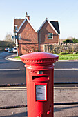 Close Up Of British Mailbox,Glastonbury,Somerset,England