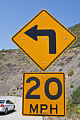 Schild für Geschwindigkeitsbegrenzung,Kalifornien,USA