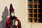 Person In Venetian Costume During Venice Carnival,Venice,Italy