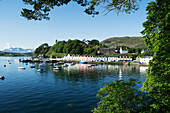 Colourful Buildings And Boats In The Harbour,Portree,Skye,Scotland