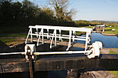 Caen Hill Schleusen am Kennet und Avon Kanal, Wiltshire, England