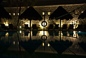 Swimming Pool At Nighttime,Tulum,Mexico