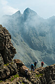 Climbers On The Black Cuillin Ridge,Isle Of Skye,Scotland