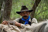 Man dressed in western attire at Kings Canyon National Park,California,United States of America