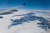 Himalaya-Gebirge von einem Flugzeug aus gesehen, Tibet