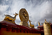 Details auf dem Jokhang-Tempel, Lhasa, Tibet