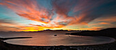 Sonnenuntergang in der Half Moon Bay, Isla San Francisco, Baja California Sur, Mexiko
