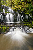 Purakaunui Falls auf der Südinsel Neuseelands, Chaslands, Otago, Neuseeland